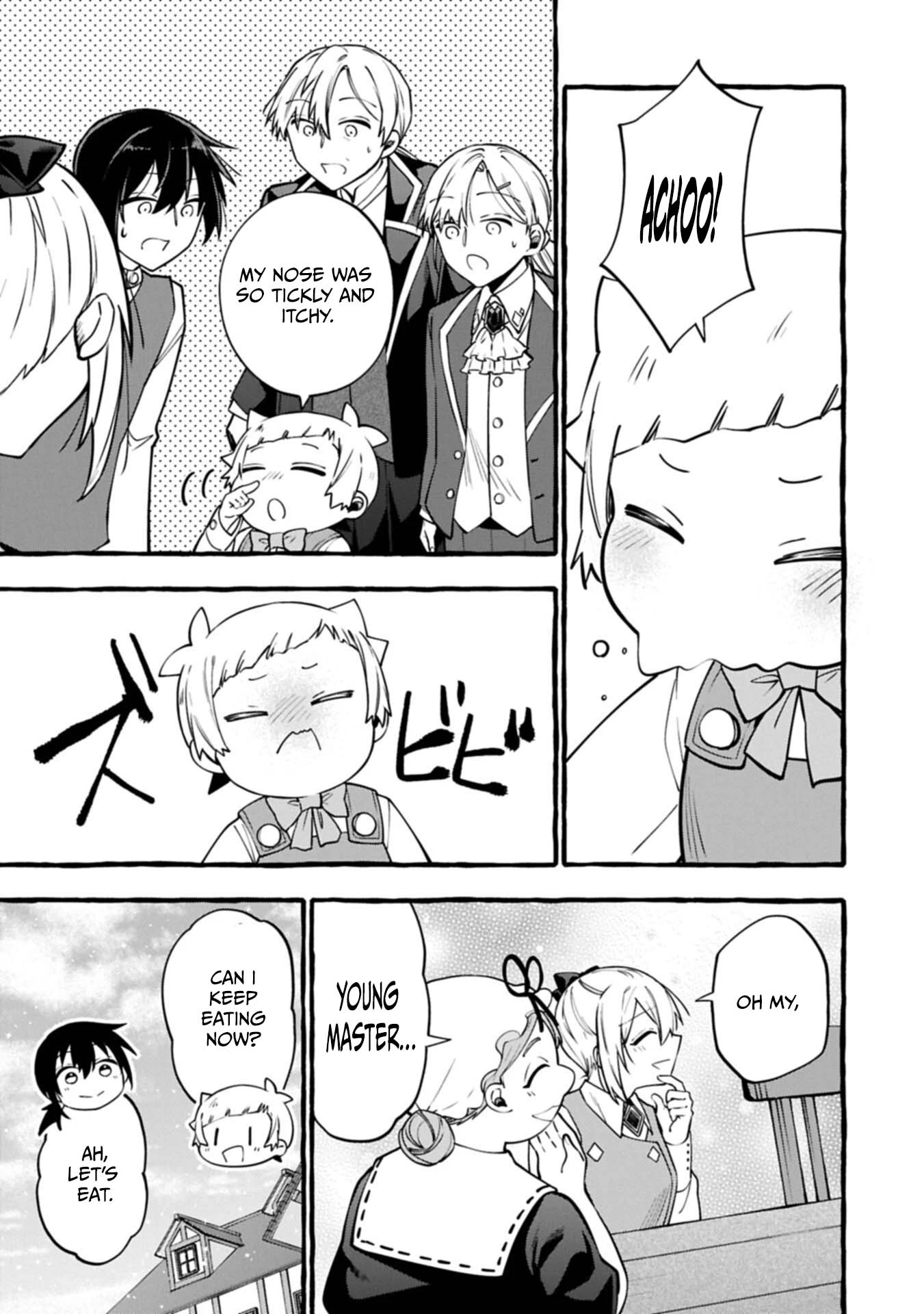 Moto Kizoku no Yonkyoudai wa Kujikenai! Chibikko dakedo Okkina Mofumofu to Issho ni Taisetsu na Kazoku wo Mamoru no ra! Chapter 16.1 — Page 8