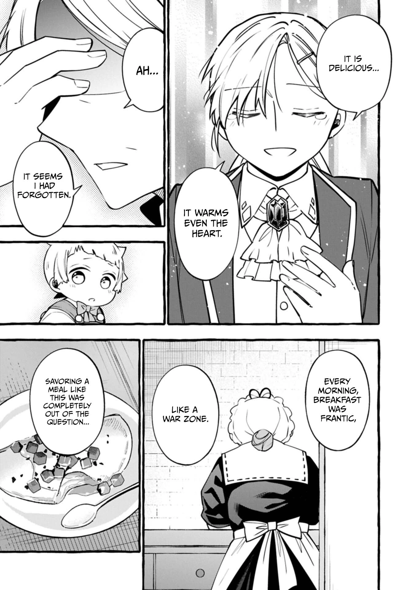 Moto Kizoku no Yonkyoudai wa Kujikenai! Chibikko dakedo Okkina Mofumofu to Issho ni Taisetsu na Kazoku wo Mamoru no ra! Chapter 16.1 — Page 12