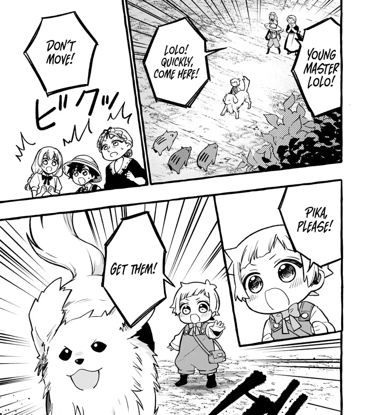 Moto Kizoku no Yonkyoudai wa Kujikenai! Chibikko dakedo Okkina Mofumofu to Issho ni Taisetsu na Kazoku wo Mamoru no ra! Chapter 3.1 — Page 14