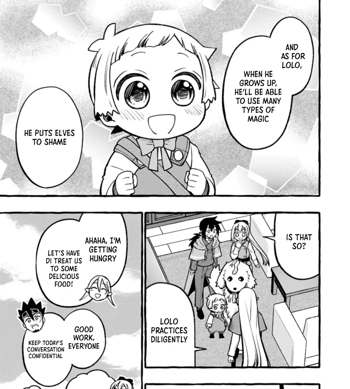 Moto Kizoku no Yonkyoudai wa Kujikenai! Chibikko dakedo Okkina Mofumofu to Issho ni Taisetsu na Kazoku wo Mamoru no ra! Chapter 5.1 — Page 30