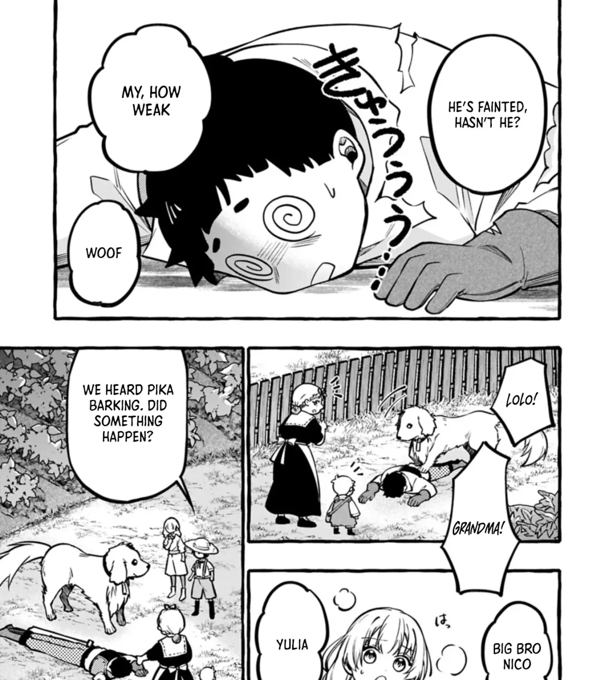 Moto Kizoku no Yonkyoudai wa Kujikenai! Chibikko dakedo Okkina Mofumofu to Issho ni Taisetsu na Kazoku wo Mamoru no ra! Chapter 6.1 — Page 14