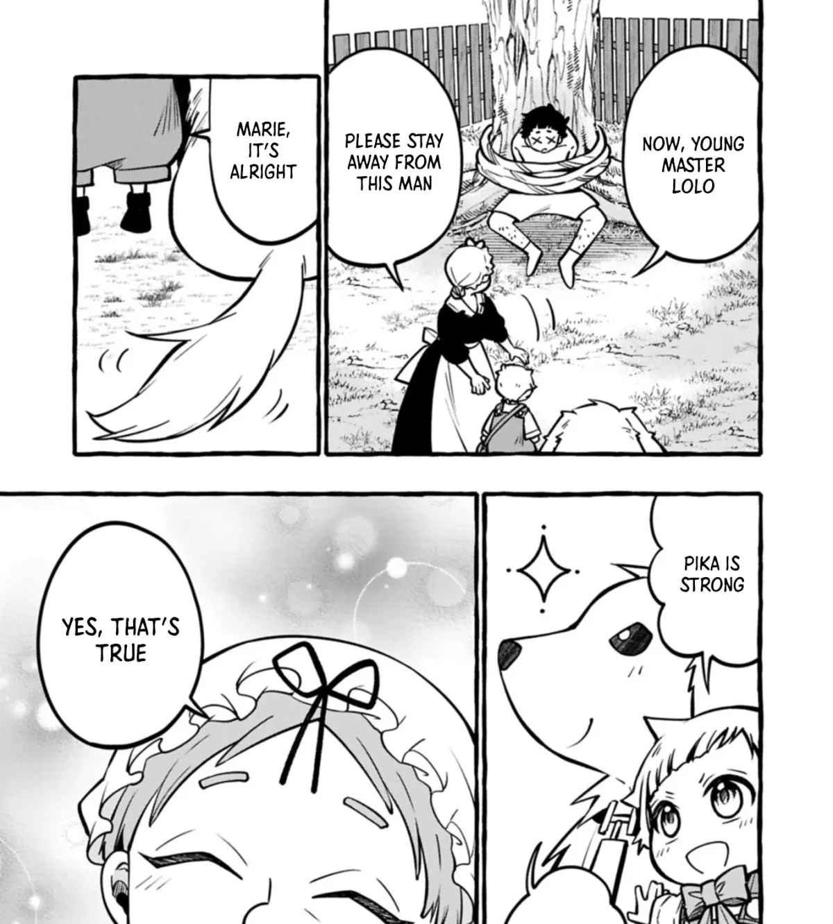 Moto Kizoku no Yonkyoudai wa Kujikenai! Chibikko dakedo Okkina Mofumofu to Issho ni Taisetsu na Kazoku wo Mamoru no ra! Chapter 6.1 — Page 22