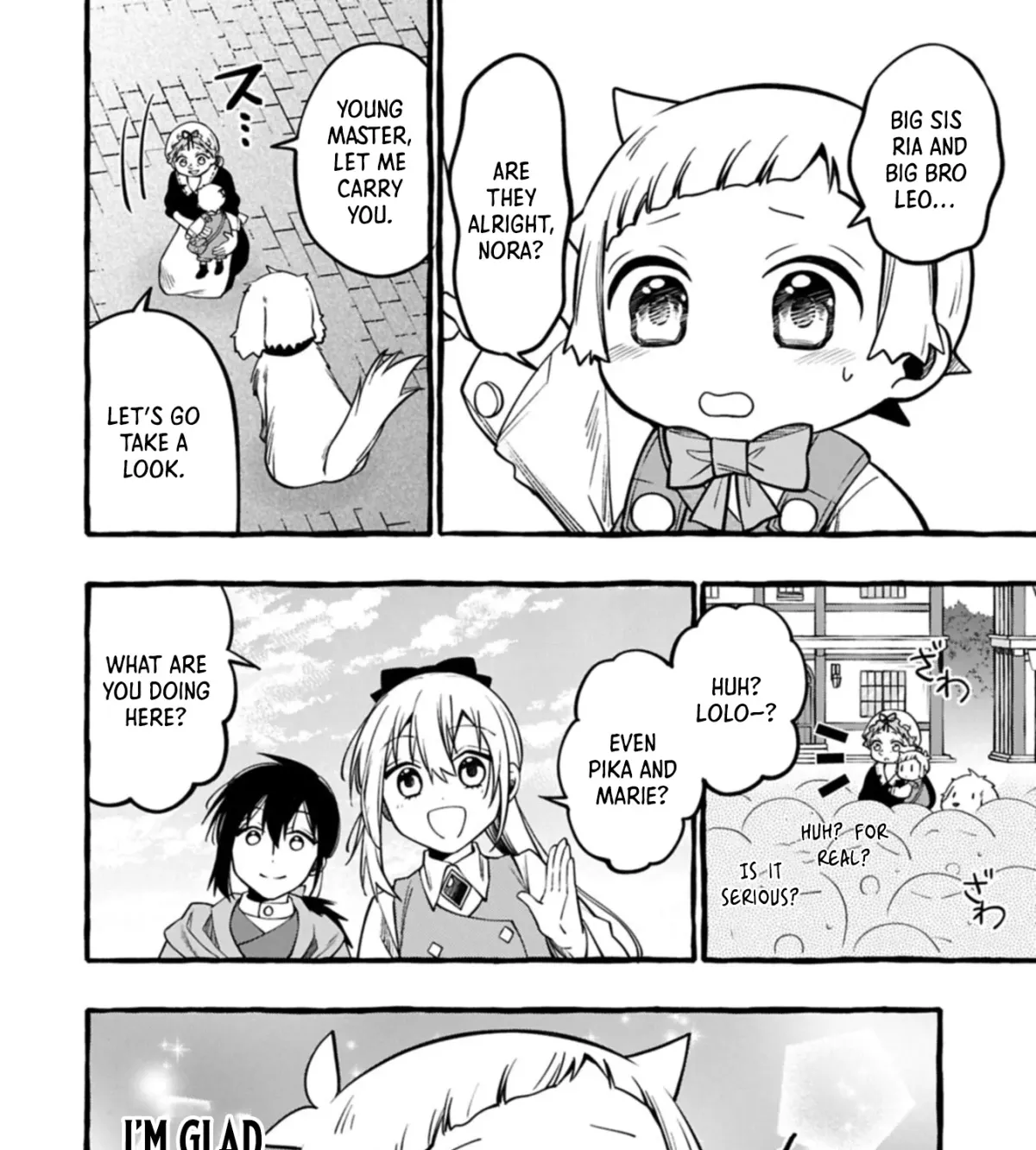 Moto Kizoku no Yonkyoudai wa Kujikenai! Chibikko dakedo Okkina Mofumofu to Issho ni Taisetsu na Kazoku wo Mamoru no ra! Chapter 7.1 — Page 12
