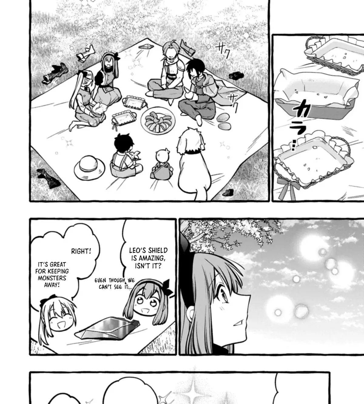 Moto Kizoku no Yonkyoudai wa Kujikenai! Chibikko dakedo Okkina Mofumofu to Issho ni Taisetsu na Kazoku wo Mamoru no ra! Chapter 8.2 — Page 12
