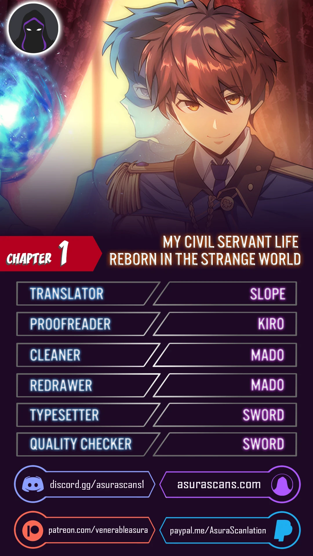 My Civil Servant Life Reborn in the Strange World Chapter 1 — Page 1
