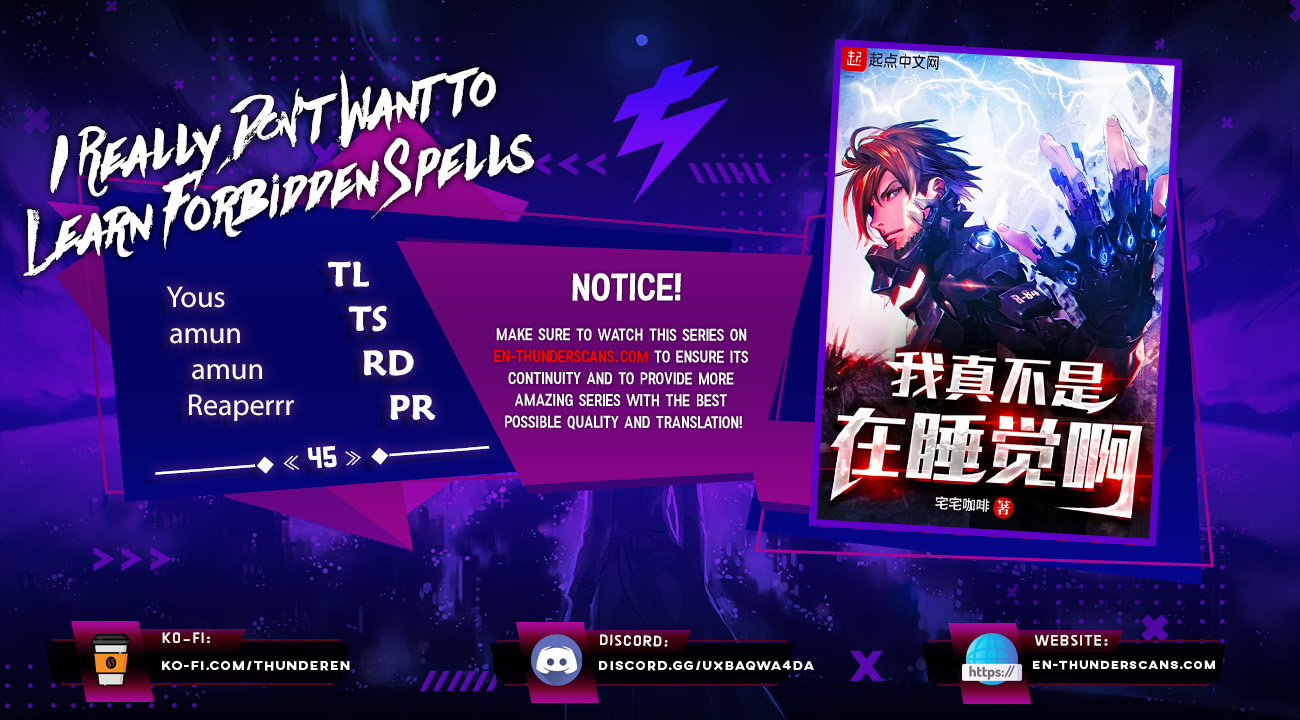 My Reluctant Journey into Forbidden Spells Chapter 45 — Page 1