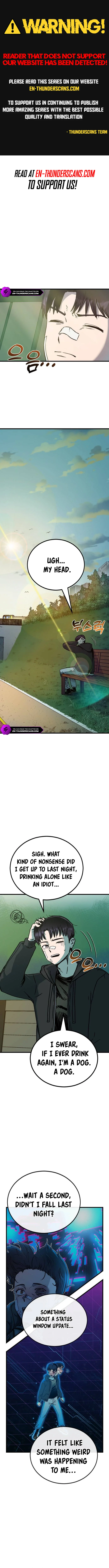 My Status Window Went on Strike Chapter 1 — Page 1