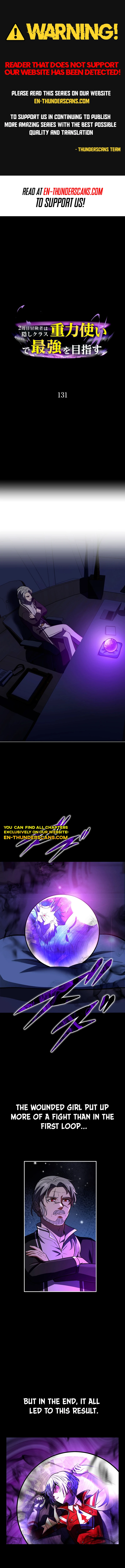 Nishuume Boukensha wa Kakushi Class "Juuryoku Tsukai" de Saikyou Omezasu Chapter 131 — Page 1