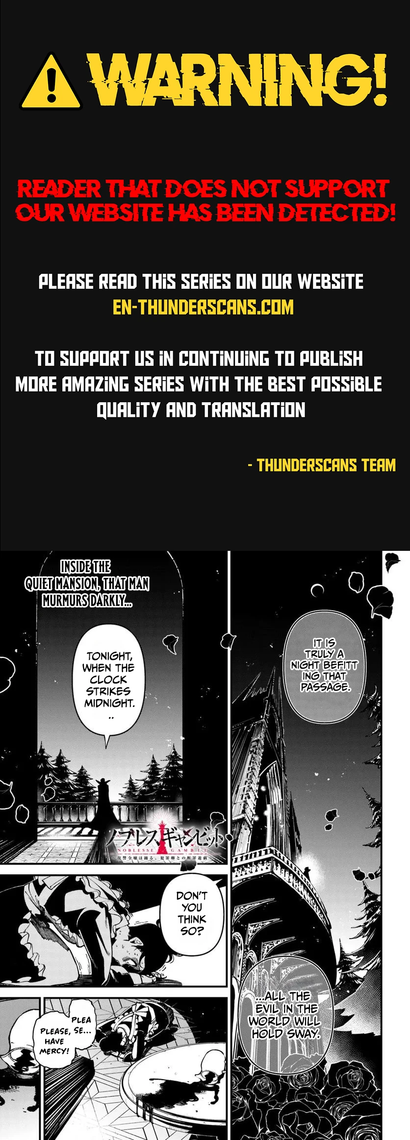 Noblesse Gambit: The Vengeful Lady Dances in a Game of Condemnation with the Criminal Lord Chapter 3 — Page 1