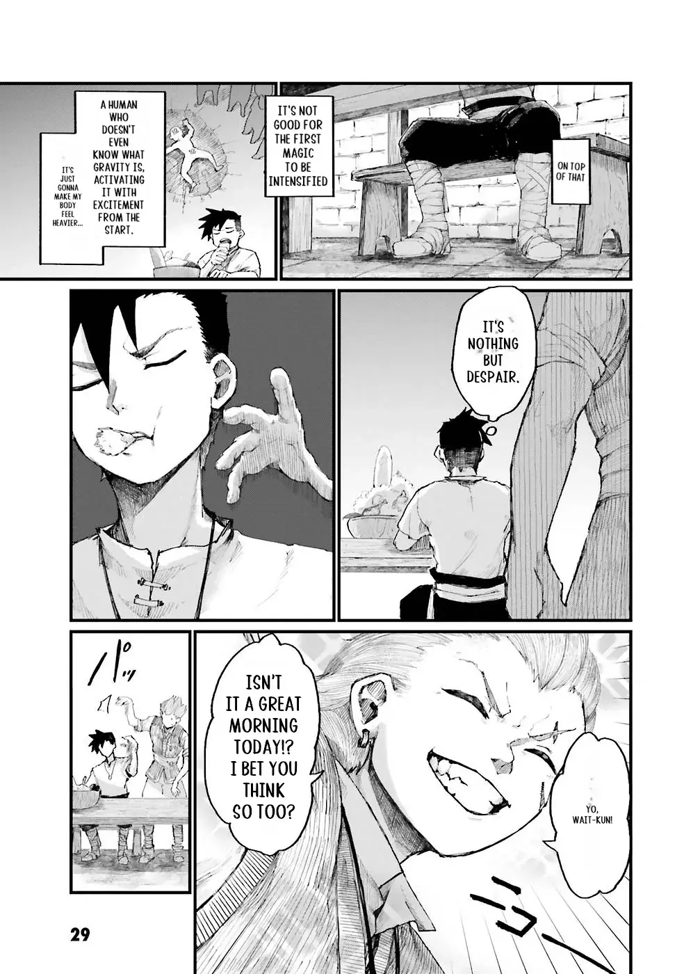 Noroma Mahou to Yobareta Mahoutsukai wa Juuryoku Mahou de Musou suru - Mada Juuryoku no Gainen no nai Sekai nite, Shounen wa Banyuuinryoku no Ou to naru Chapter 1 — Page 31