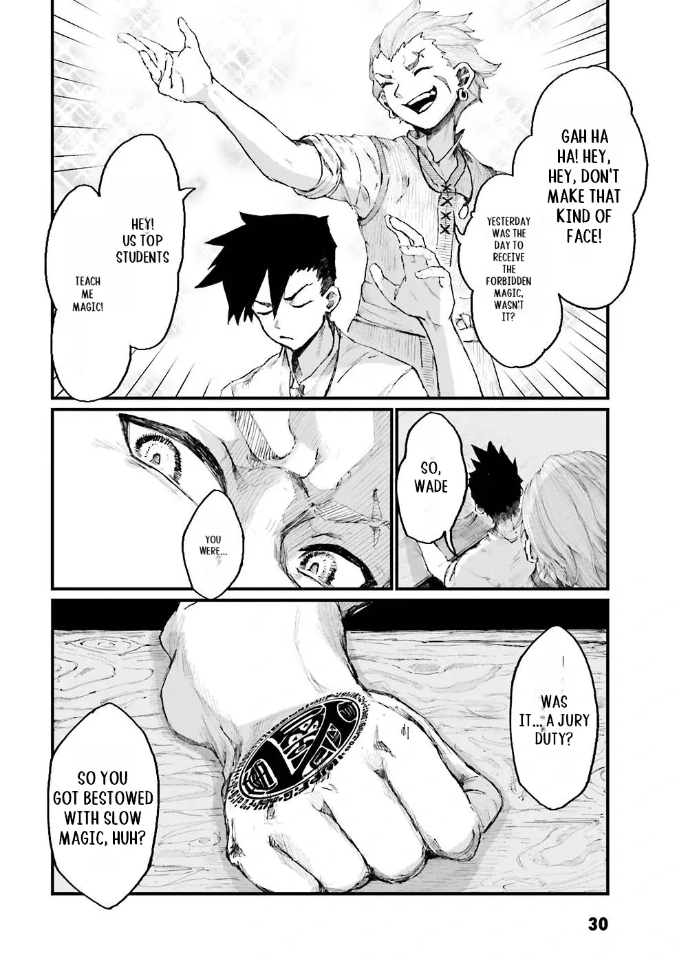 Noroma Mahou to Yobareta Mahoutsukai wa Juuryoku Mahou de Musou suru - Mada Juuryoku no Gainen no nai Sekai nite, Shounen wa Banyuuinryoku no Ou to naru Chapter 1 — Page 32