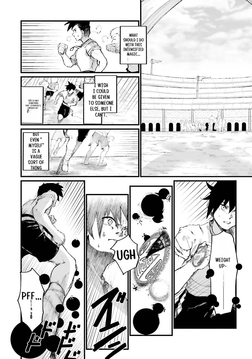Noroma Mahou to Yobareta Mahoutsukai wa Juuryoku Mahou de Musou suru - Mada Juuryoku no Gainen no nai Sekai nite, Shounen wa Banyuuinryoku no Ou to naru Chapter 1 — Page 36