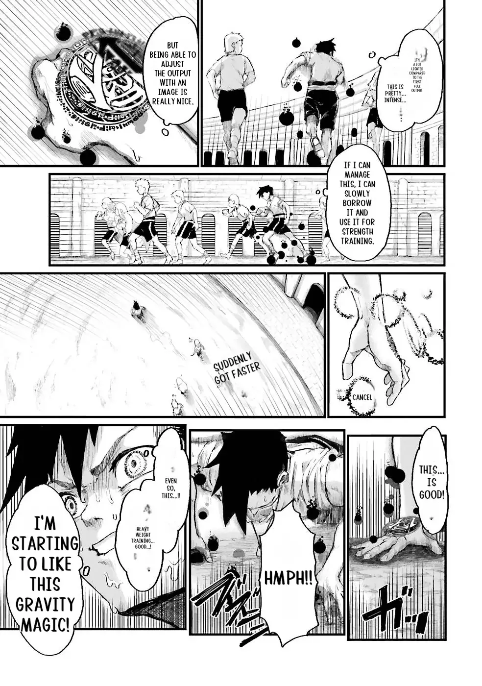 Noroma Mahou to Yobareta Mahoutsukai wa Juuryoku Mahou de Musou suru - Mada Juuryoku no Gainen no nai Sekai nite, Shounen wa Banyuuinryoku no Ou to naru Chapter 1 — Page 37