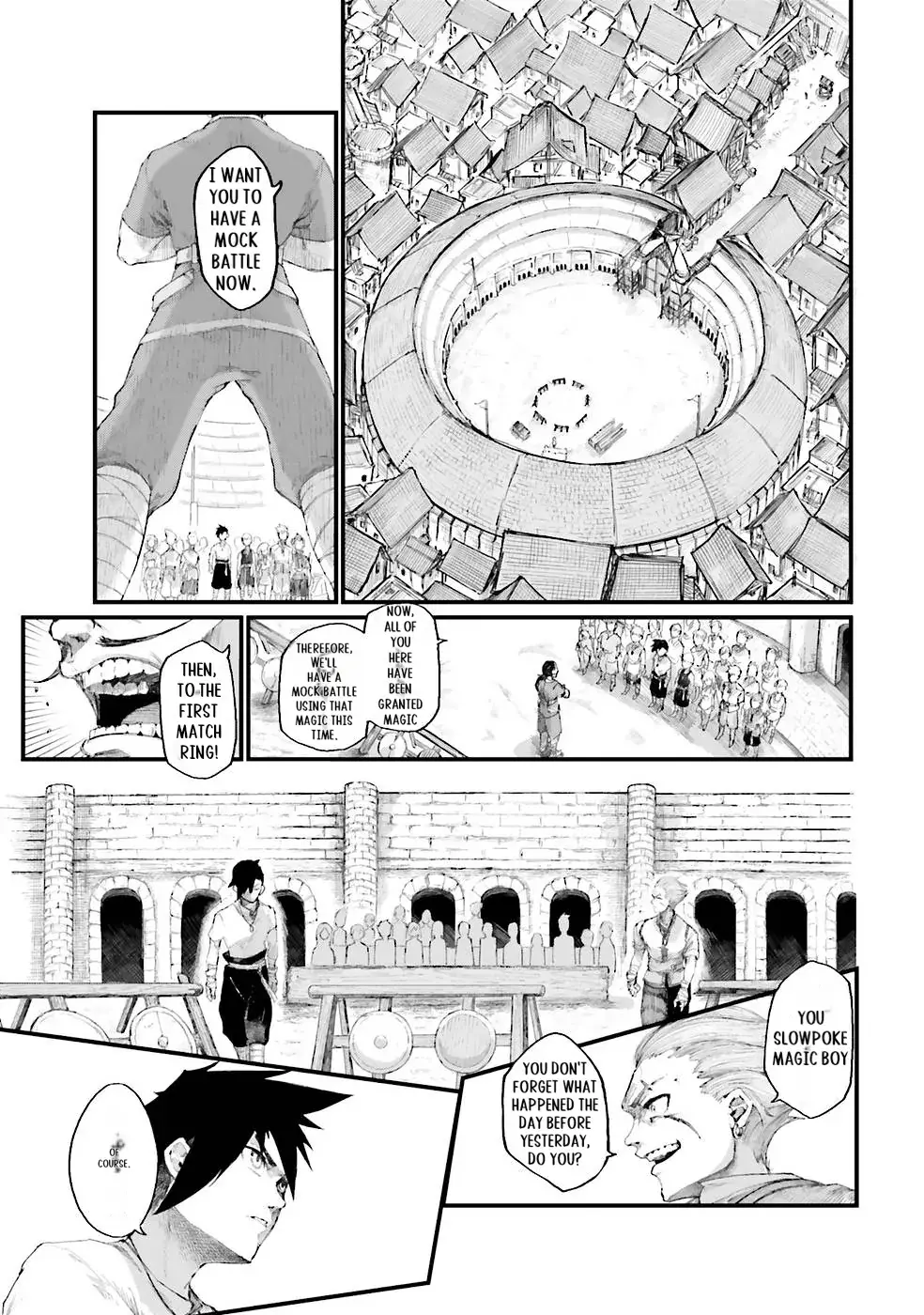 Noroma Mahou to Yobareta Mahoutsukai wa Juuryoku Mahou de Musou suru - Mada Juuryoku no Gainen no nai Sekai nite, Shounen wa Banyuuinryoku no Ou to naru Chapter 1 — Page 43