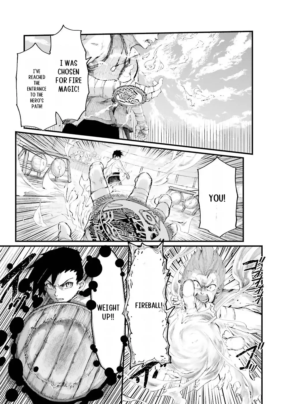 Noroma Mahou to Yobareta Mahoutsukai wa Juuryoku Mahou de Musou suru - Mada Juuryoku no Gainen no nai Sekai nite, Shounen wa Banyuuinryoku no Ou to naru Chapter 1 — Page 57