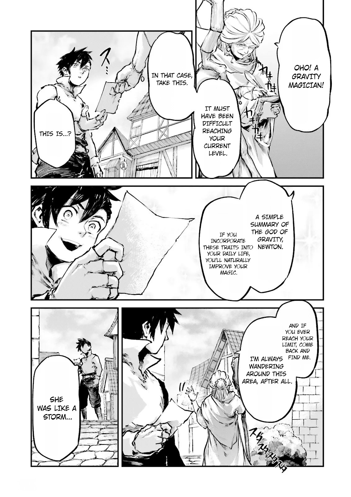 Noroma Mahou to Yobareta Mahoutsukai wa Juuryoku Mahou de Musou suru - Mada Juuryoku no Gainen no nai Sekai nite, Shounen wa Banyuuinryoku no Ou to naru Chapter 25 — Page 21