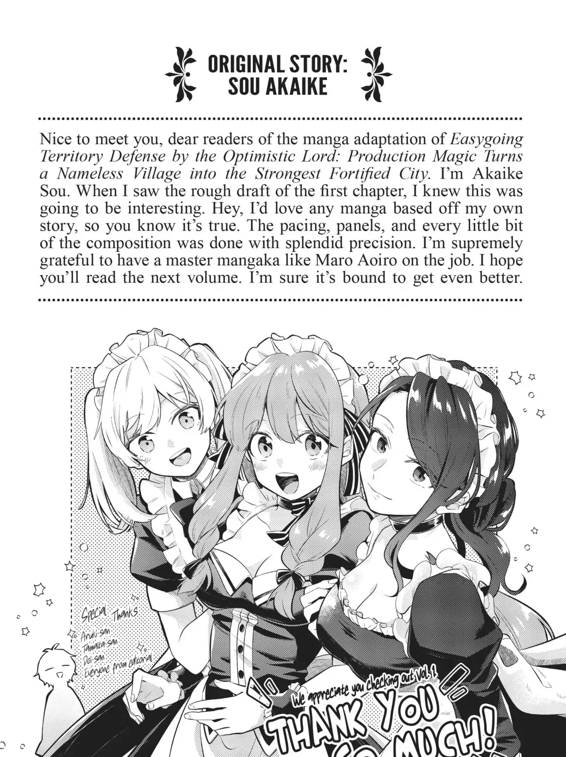 Okiraku Ryoushu no Tanoshii Ryouchi Bouei ~Seisan-kei Majutsu de Na mo na Kimura wo Saikyou no Jousai Toshi ni~ Chapter 0 — Page 9