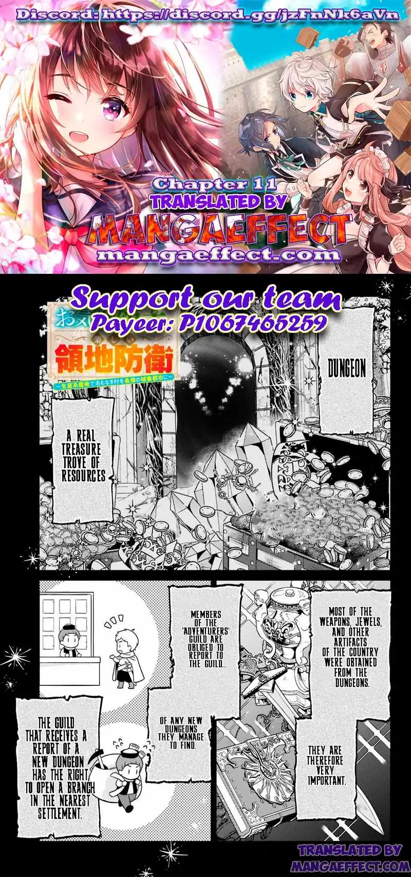 Okiraku Ryoushu no Tanoshii Ryouchi Bouei ~Seisan-kei Majutsu de Na mo na Kimura wo Saikyou no Jousai Toshi ni~ Chapter 11 — Page 1