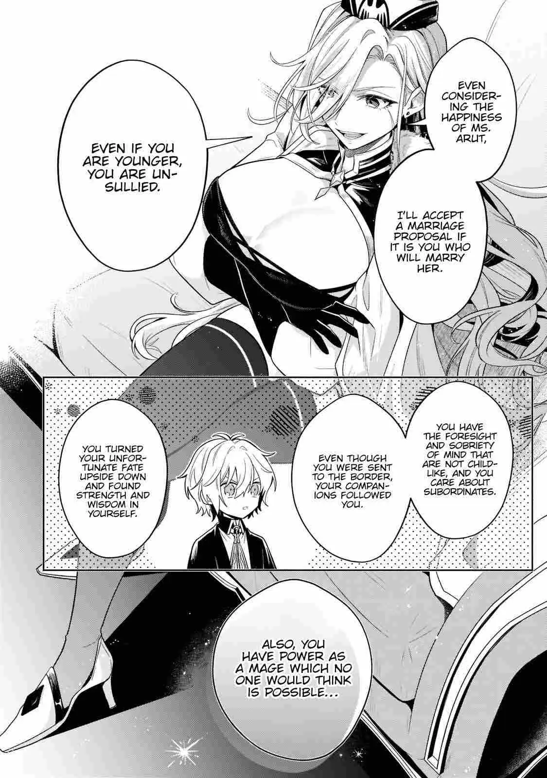 Okiraku Ryoushu no Tanoshii Ryouchi Bouei ~Seisan-kei Majutsu de Na mo na Kimura wo Saikyou no Jousai Toshi ni~ Chapter 17.5 — Page 14