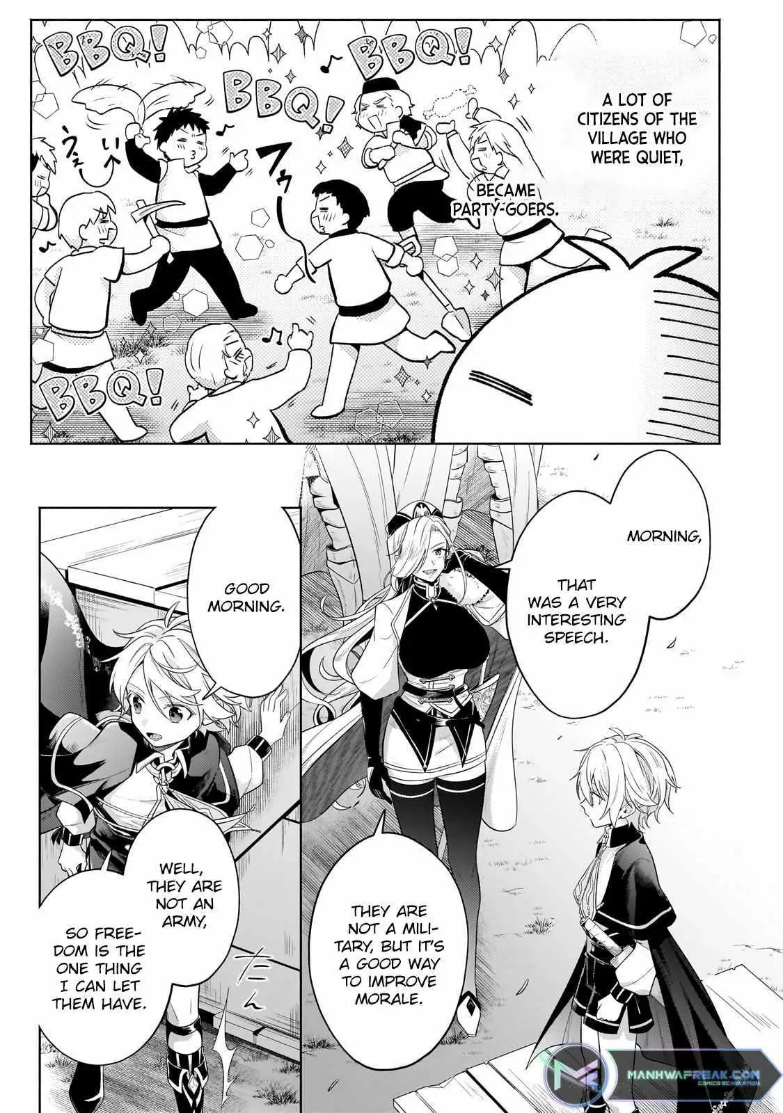 Okiraku Ryoushu no Tanoshii Ryouchi Bouei ~Seisan-kei Majutsu de Na mo na Kimura wo Saikyou no Jousai Toshi ni~ Chapter 18.2 — Page 9