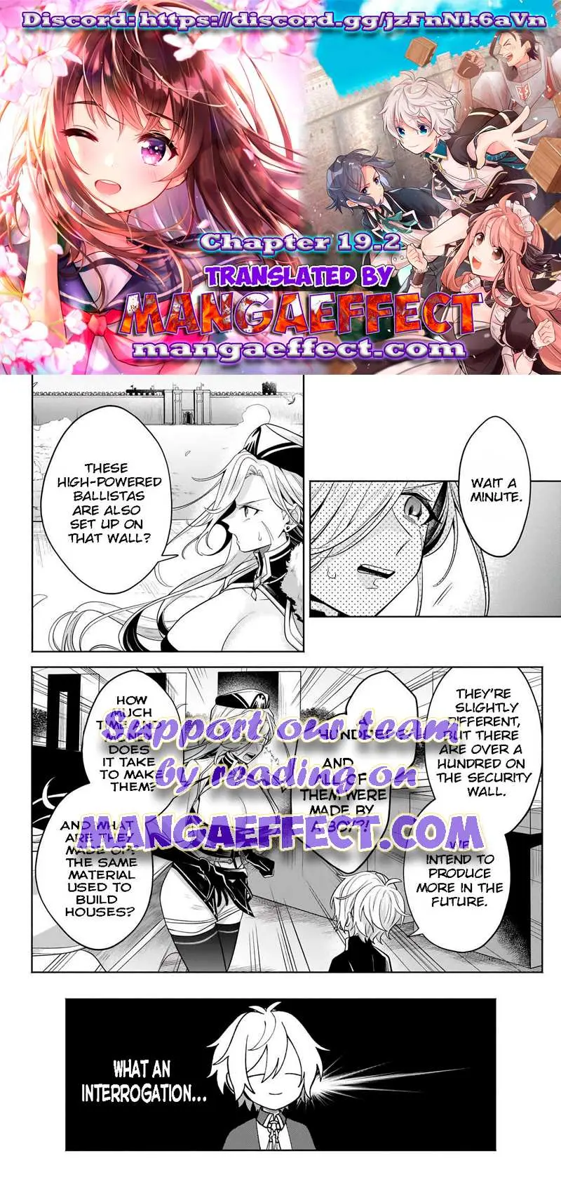 Okiraku Ryoushu no Tanoshii Ryouchi Bouei ~Seisan-kei Majutsu de Na mo na Kimura wo Saikyou no Jousai Toshi ni~ Chapter 19.2 — Page 1