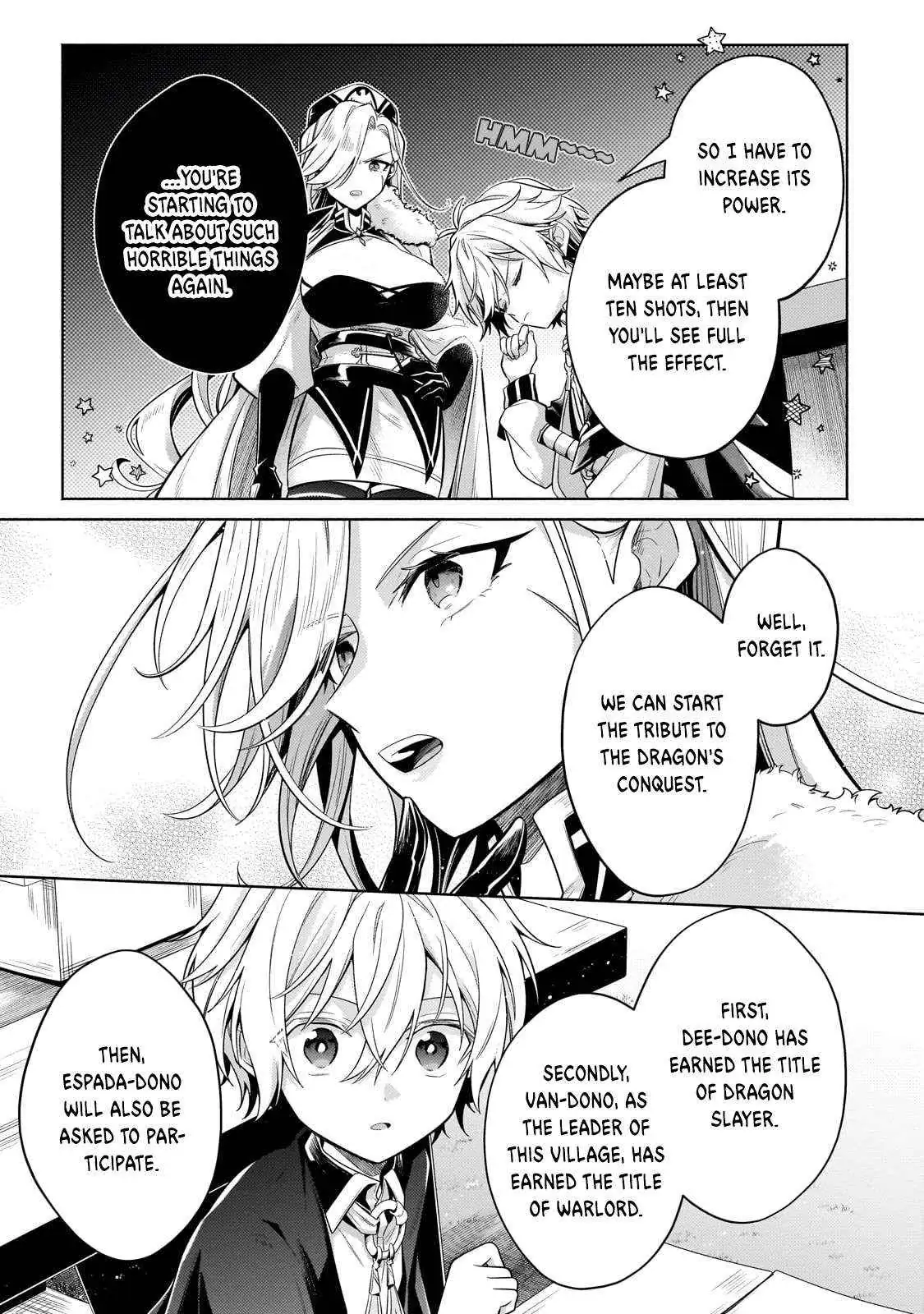 Okiraku Ryoushu no Tanoshii Ryouchi Bouei ~Seisan-kei Majutsu de Na mo na Kimura wo Saikyou no Jousai Toshi ni~ Chapter 21.3 — Page 14