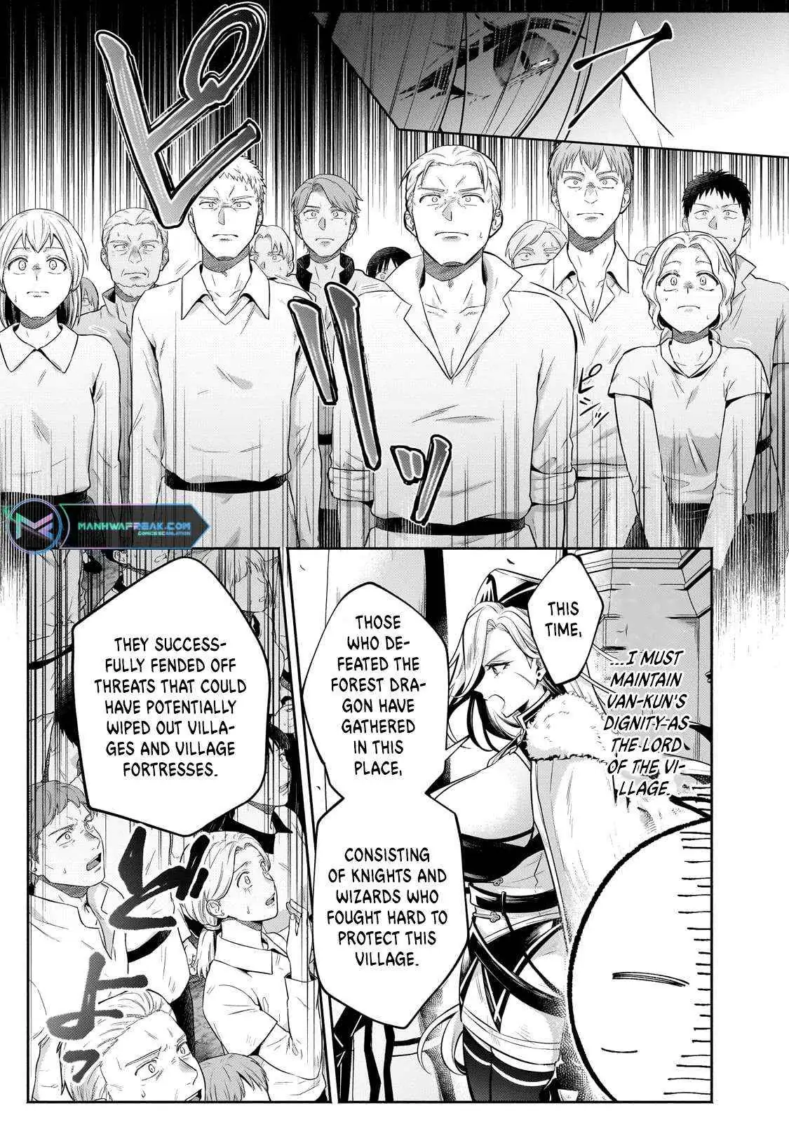 Okiraku Ryoushu no Tanoshii Ryouchi Bouei ~Seisan-kei Majutsu de Na mo na Kimura wo Saikyou no Jousai Toshi ni~ Chapter 22.1 — Page 7