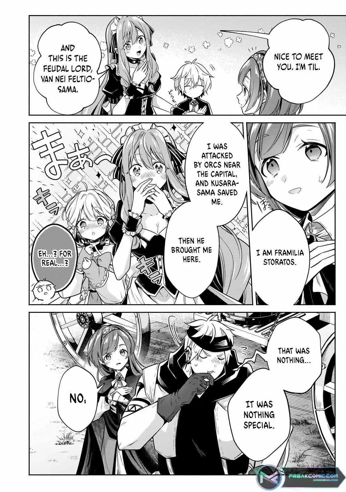 Okiraku Ryoushu no Tanoshii Ryouchi Bouei ~Seisan-kei Majutsu de Na mo na Kimura wo Saikyou no Jousai Toshi ni~ Chapter 27.1 — Page 11