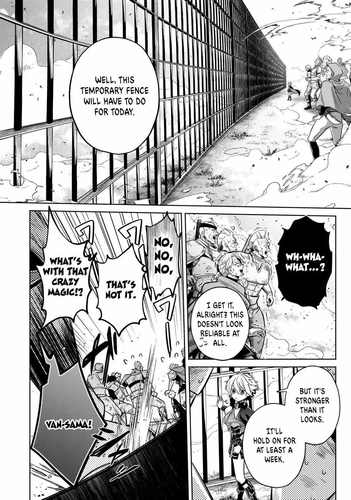 Okiraku Ryoushu no Tanoshii Ryouchi Bouei ~Seisan-kei Majutsu de Na mo na Kimura wo Saikyou no Jousai Toshi ni~ Chapter 27.2 — Page 9