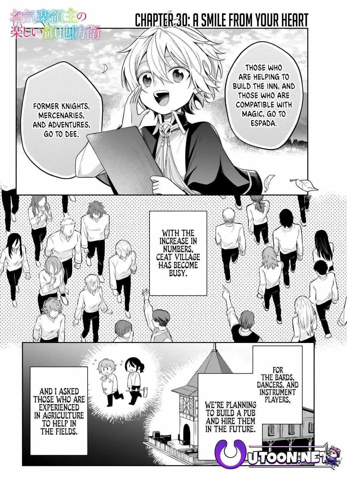 Okiraku Ryoushu no Tanoshii Ryouchi Bouei ~Seisan-kei Majutsu de Na mo na Kimura wo Saikyou no Jousai Toshi ni~ Chapter 30 — Page 3