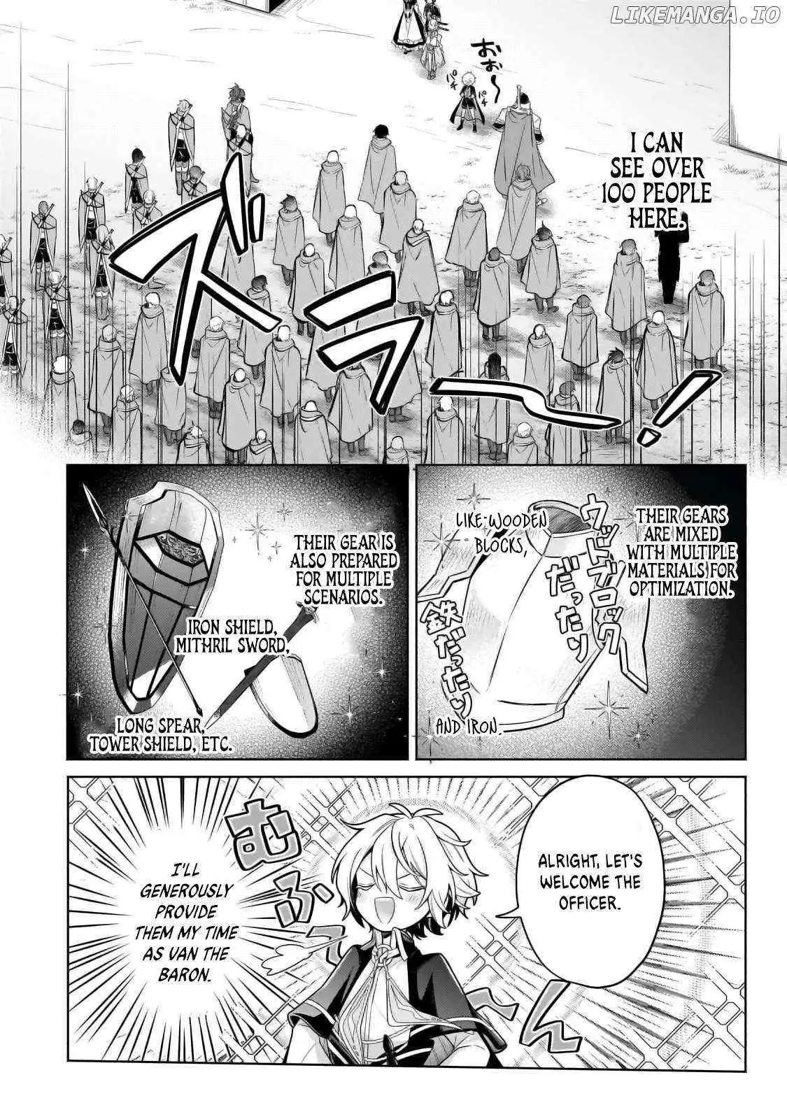 Okiraku Ryoushu no Tanoshii Ryouchi Bouei ~Seisan-kei Majutsu de Na mo na Kimura wo Saikyou no Jousai Toshi ni~ Chapter 32.2 — Page 11