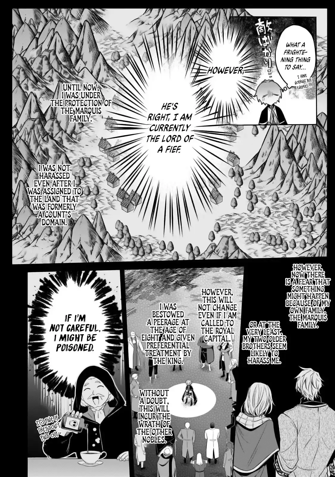 Okiraku Ryoushu no Tanoshii Ryouchi Bouei ~Seisan-kei Majutsu de Na mo na Kimura wo Saikyou no Jousai Toshi ni~ Chapter 34.1 — Page 7