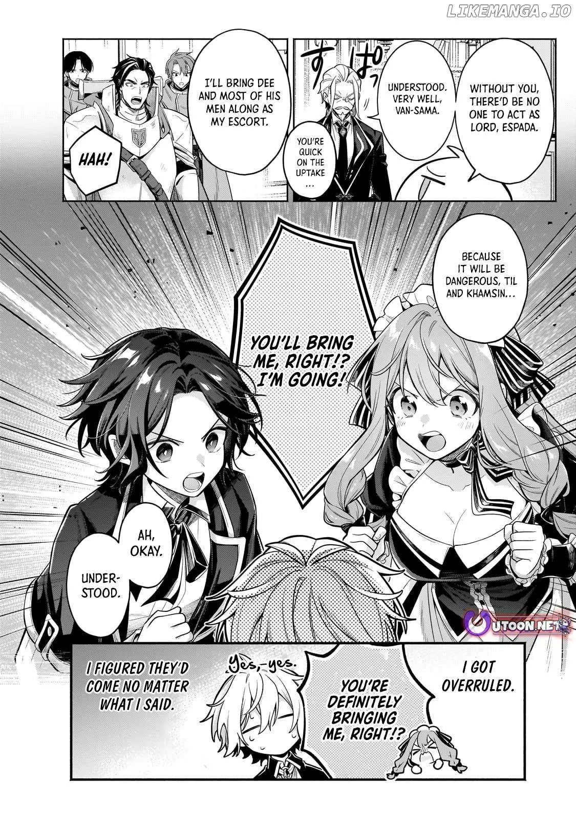 Okiraku Ryoushu no Tanoshii Ryouchi Bouei ~Seisan-kei Majutsu de Na mo na Kimura wo Saikyou no Jousai Toshi ni~ Chapter 36.2 — Page 6