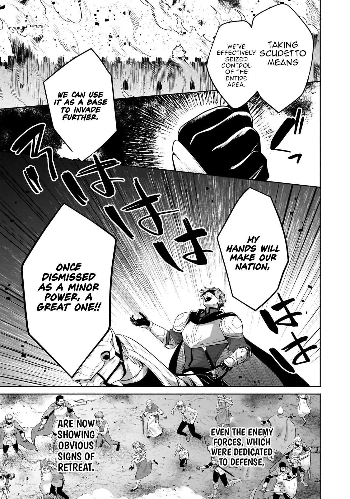 Okiraku Ryoushu no Tanoshii Ryouchi Bouei ~Seisan-kei Majutsu de Na mo na Kimura wo Saikyou no Jousai Toshi ni~ Chapter 38.1 — Page 9