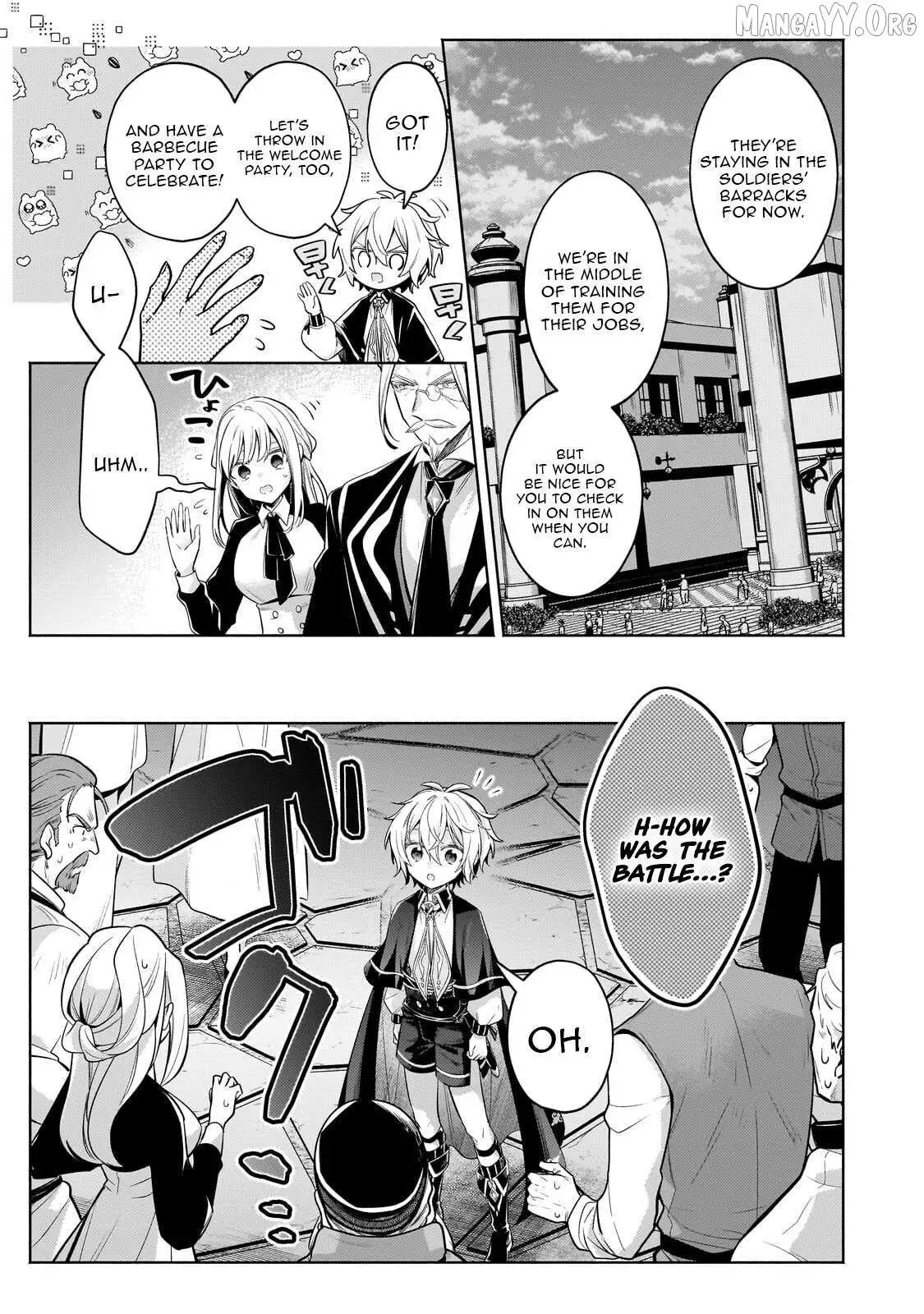 Okiraku Ryoushu no Tanoshii Ryouchi Bouei ~Seisan-kei Majutsu de Na mo na Kimura wo Saikyou no Jousai Toshi ni~ Chapter 40.1 — Page 14