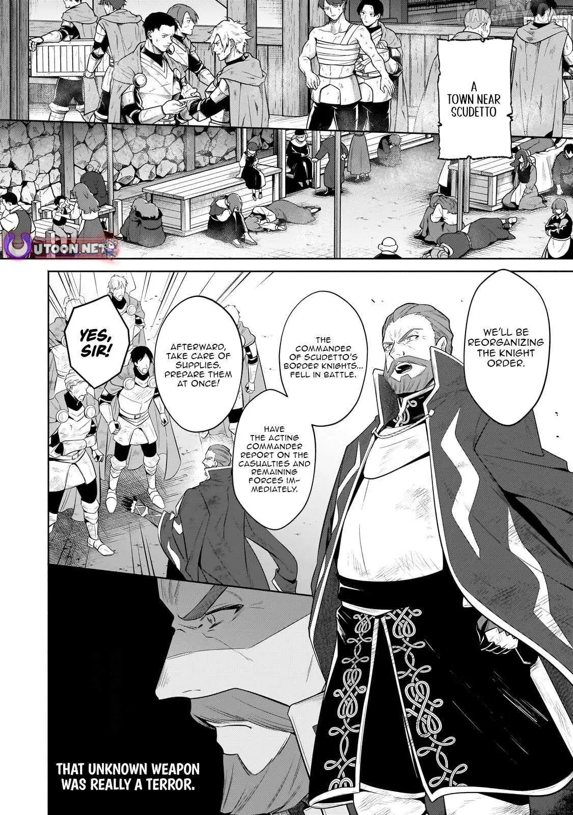 Okiraku Ryoushu no Tanoshii Ryouchi Bouei ~Seisan-kei Majutsu de Na mo na Kimura wo Saikyou no Jousai Toshi ni~ Chapter 40.1 — Page 17