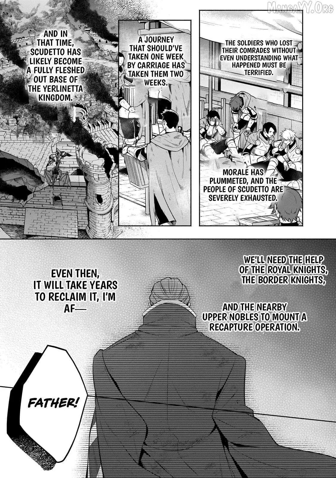 Okiraku Ryoushu no Tanoshii Ryouchi Bouei ~Seisan-kei Majutsu de Na mo na Kimura wo Saikyou no Jousai Toshi ni~ Chapter 40.1 — Page 18