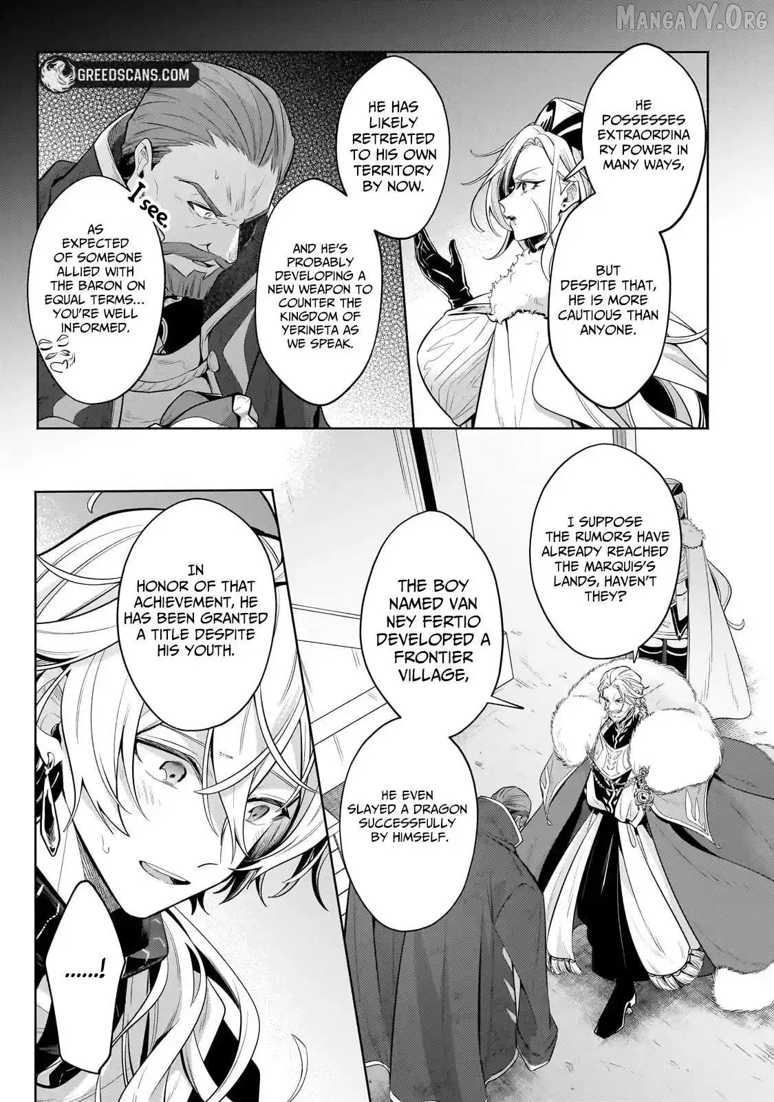 Okiraku Ryoushu no Tanoshii Ryouchi Bouei ~Seisan-kei Majutsu de Na mo na Kimura wo Saikyou no Jousai Toshi ni~ Chapter 40.2 — Page 7