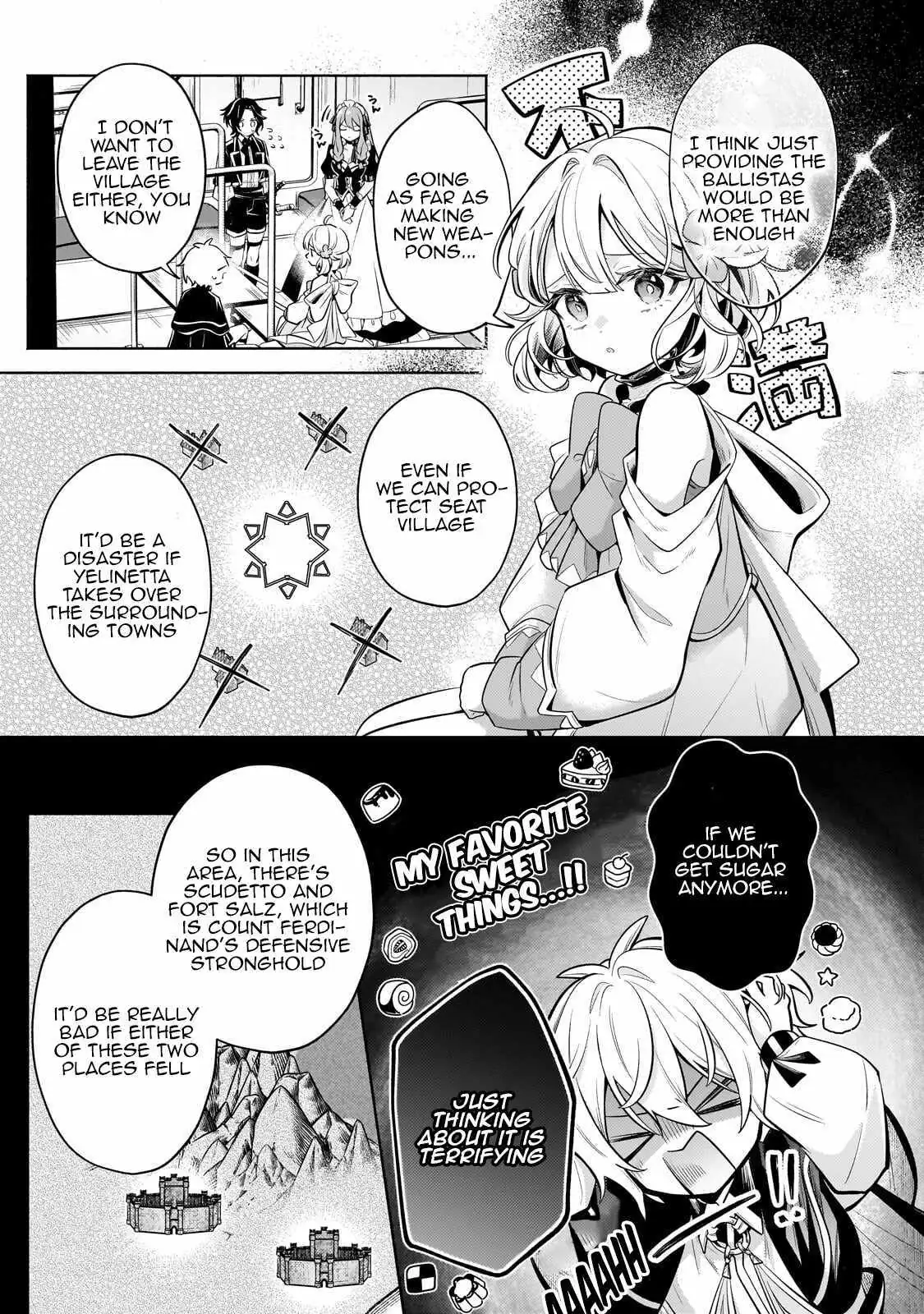 Okiraku Ryoushu no Tanoshii Ryouchi Bouei ~Seisan-kei Majutsu de Na mo na Kimura wo Saikyou no Jousai Toshi ni~ Chapter 41.2 — Page 5