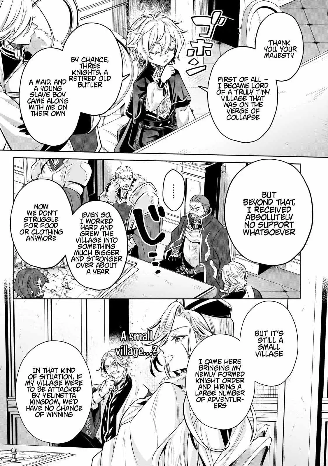Okiraku Ryoushu no Tanoshii Ryouchi Bouei ~Seisan-kei Majutsu de Na mo na Kimura wo Saikyou no Jousai Toshi ni~ Chapter 42.2 — Page 3