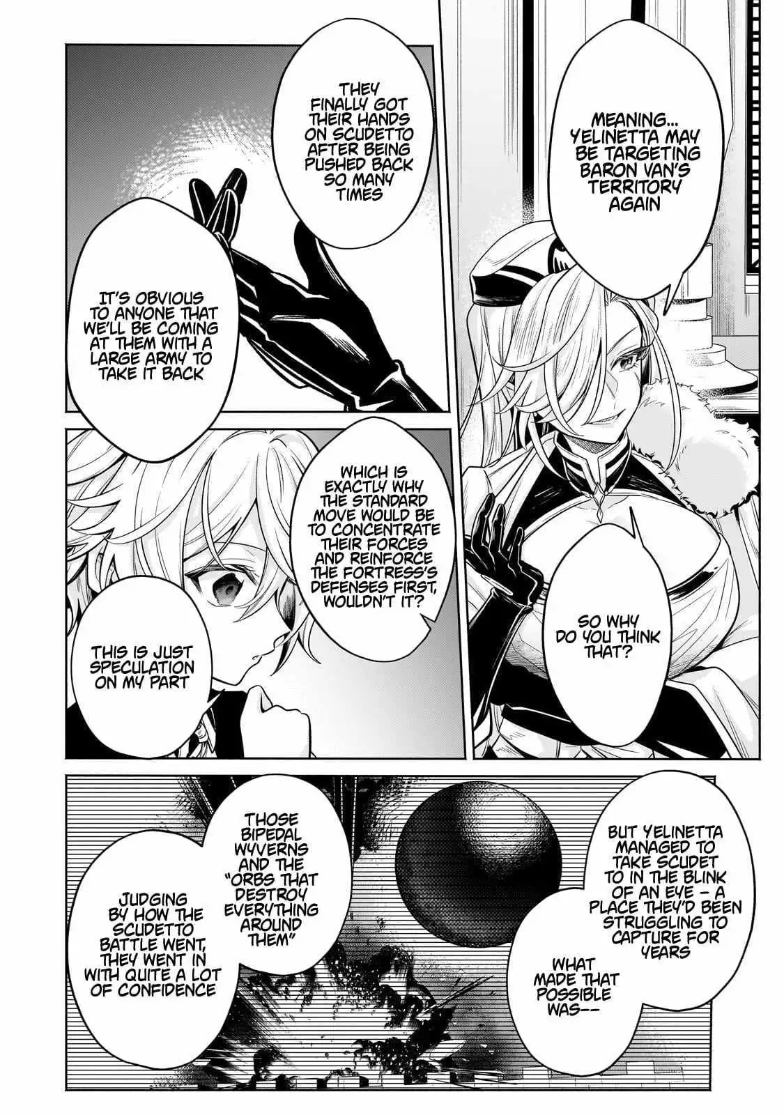 Okiraku Ryoushu no Tanoshii Ryouchi Bouei ~Seisan-kei Majutsu de Na mo na Kimura wo Saikyou no Jousai Toshi ni~ Chapter 42.2 — Page 4