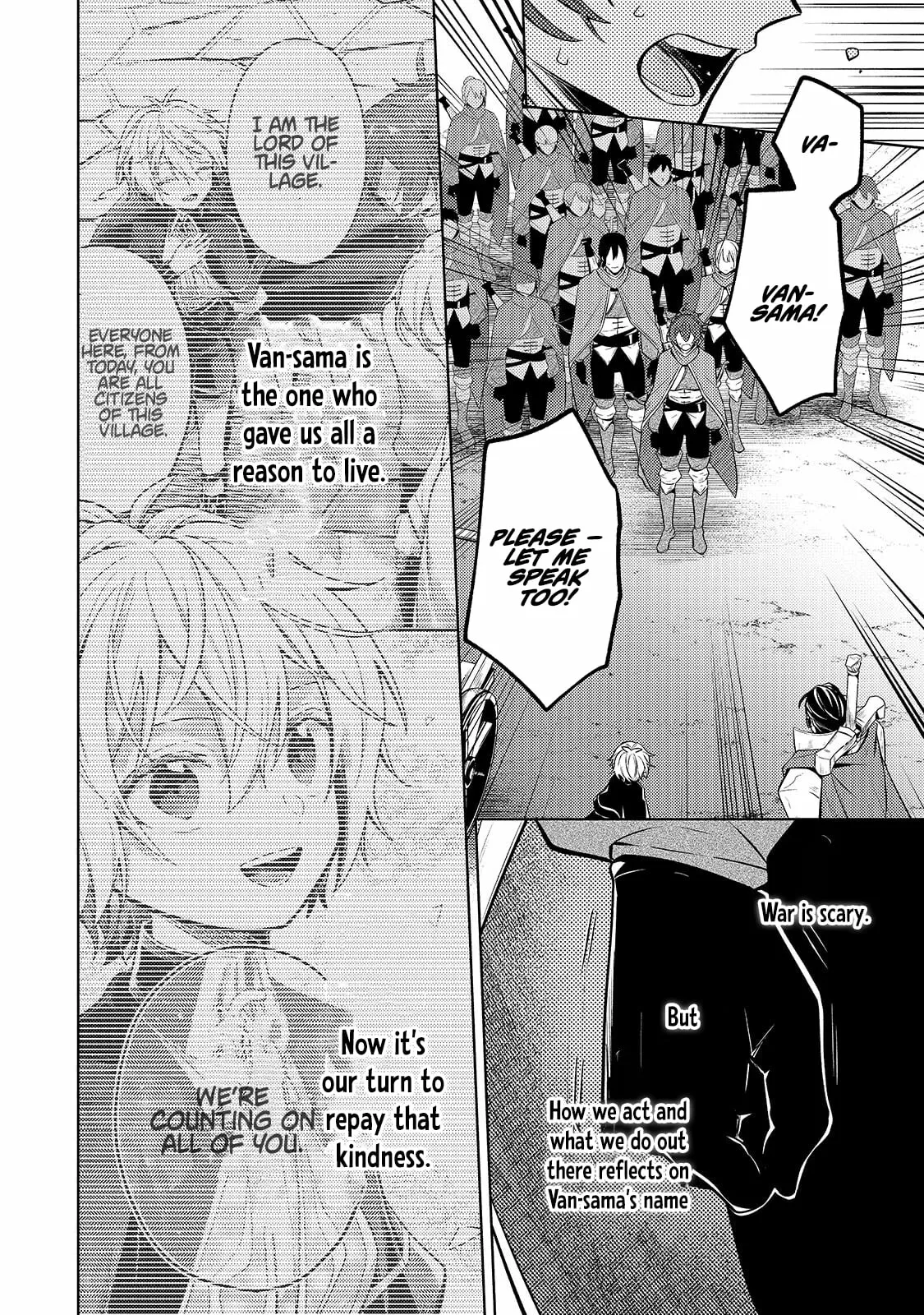 Okiraku Ryoushu no Tanoshii Ryouchi Bouei ~Seisan-kei Majutsu de Na mo na Kimura wo Saikyou no Jousai Toshi ni~ Chapter 43.1 — Page 8