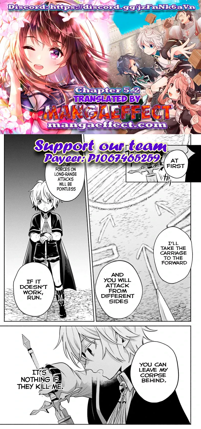 Okiraku Ryoushu no Tanoshii Ryouchi Bouei ~Seisan-kei Majutsu de Na mo na Kimura wo Saikyou no Jousai Toshi ni~ Chapter 5.2 — Page 1