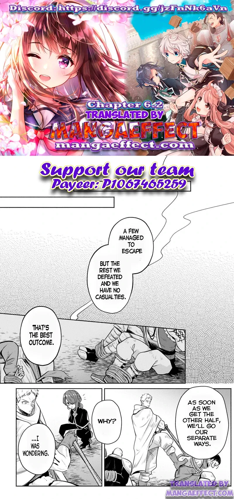 Okiraku Ryoushu no Tanoshii Ryouchi Bouei ~Seisan-kei Majutsu de Na mo na Kimura wo Saikyou no Jousai Toshi ni~ Chapter 6.2 — Page 1
