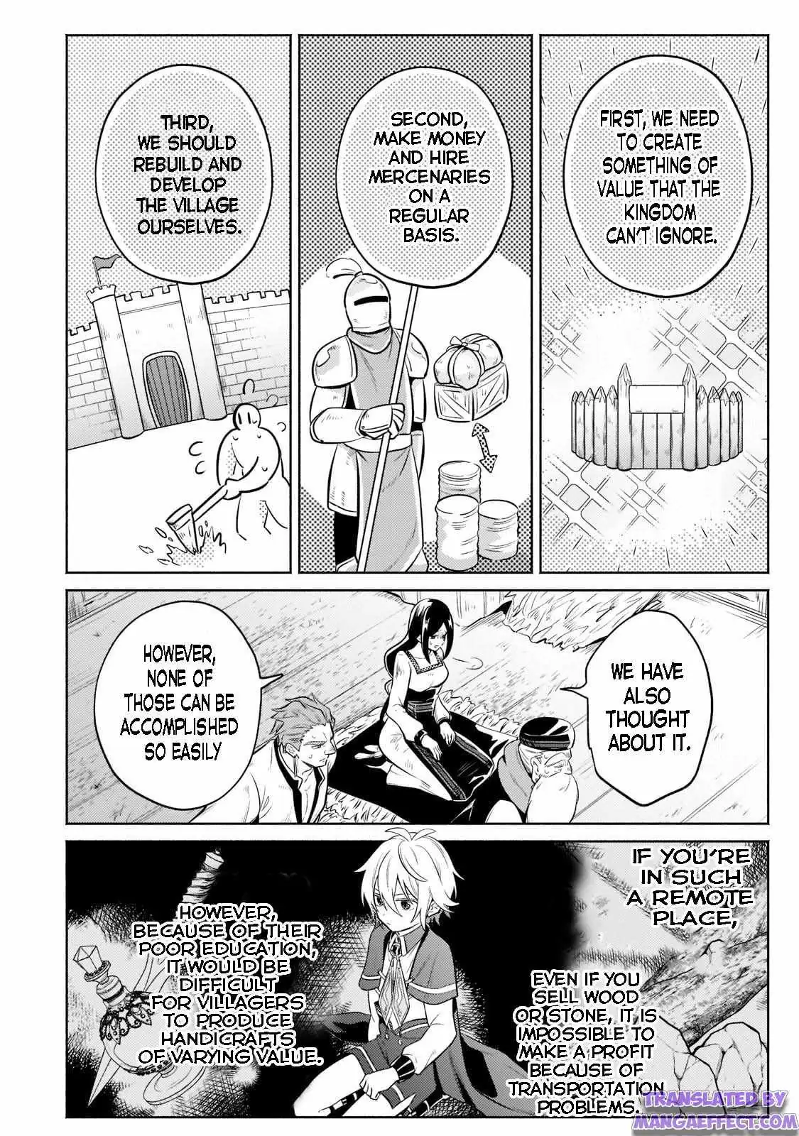 Okiraku Ryoushu no Tanoshii Ryouchi Bouei ~Seisan-kei Majutsu de Na mo na Kimura wo Saikyou no Jousai Toshi ni~ Chapter 7.1 — Page 12