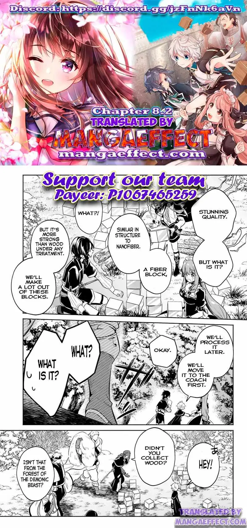 Okiraku Ryoushu no Tanoshii Ryouchi Bouei ~Seisan-kei Majutsu de Na mo na Kimura wo Saikyou no Jousai Toshi ni~ Chapter 8.2 — Page 1