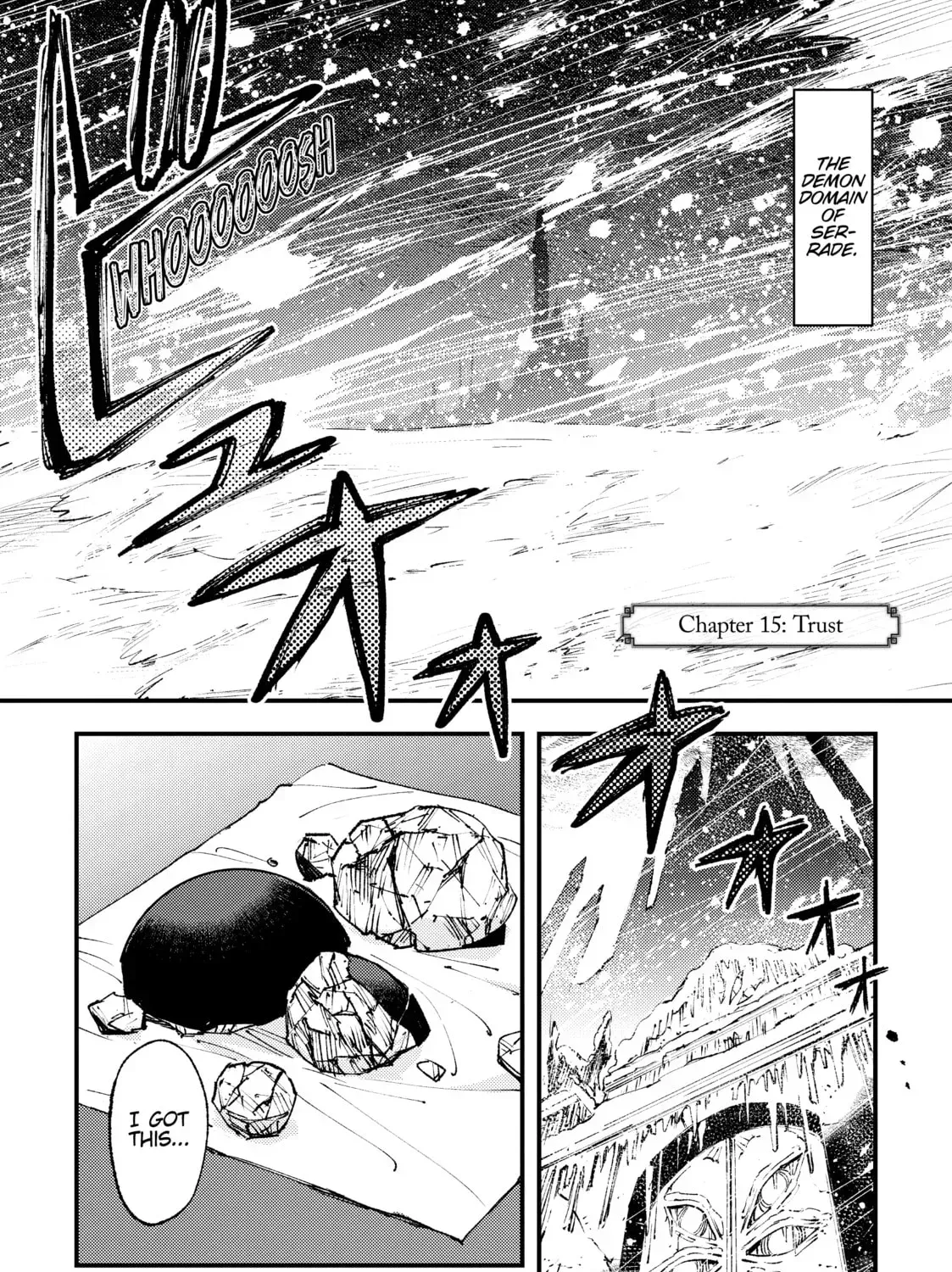 "Omae Gotoki ga Maou ni Kateru to Omou na" to Yuusha Party o Tsuihou Sareta node, Outo de Kimama ni Kurashitai THE COMIC Chapter 15 — Page 1
