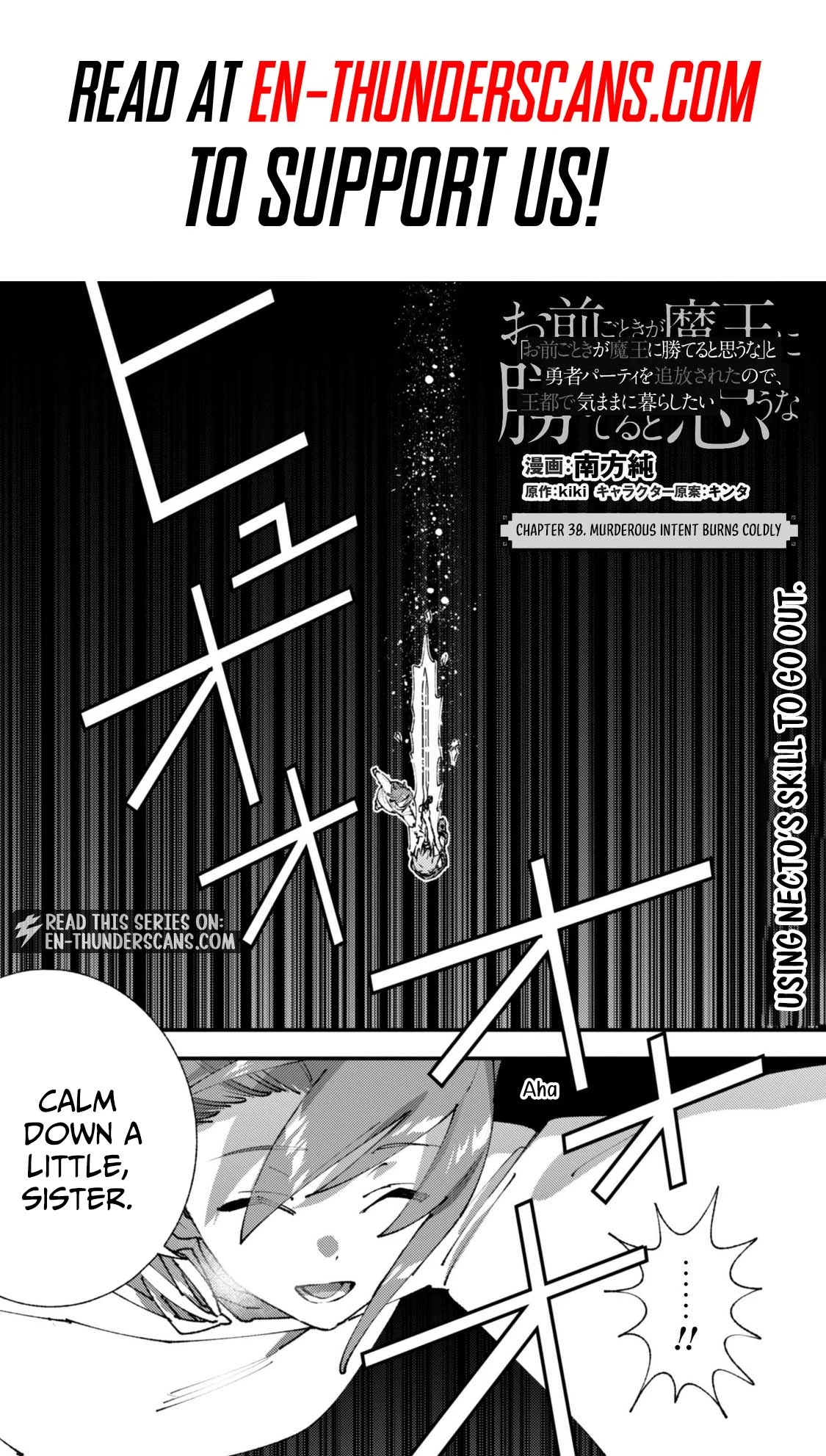 "Omae Gotoki ga Maou ni Kateru to Omou na" to Yuusha Party o Tsuihou Sareta node, Outo de Kimama ni Kurashitai THE COMIC Chapter 38.1 — Page 2