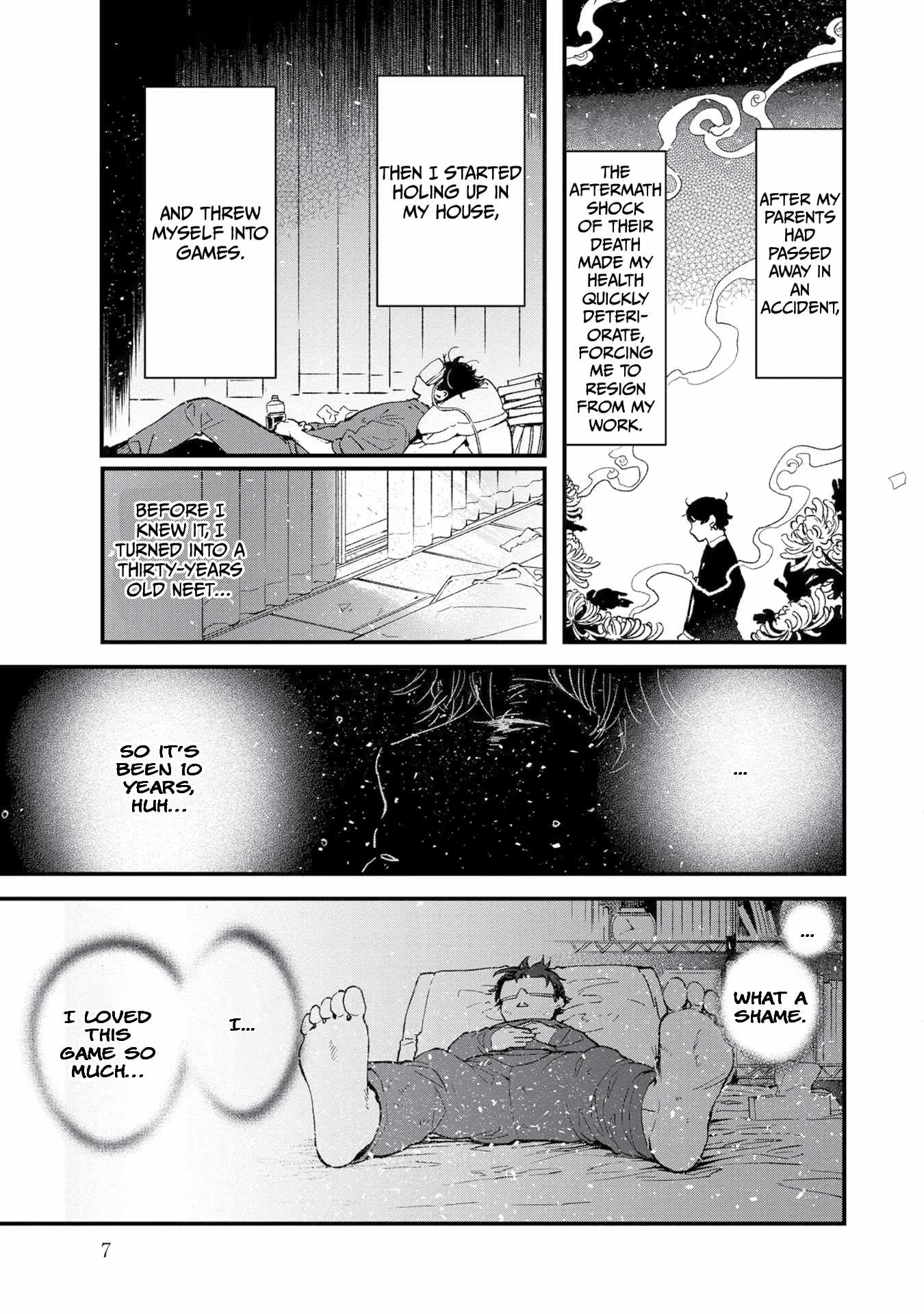 Ore, Yuusha ja Nai desukara.: VR Sekai no Chouten ni Kunrin Seshi Otoko. Tensei shi, Level 1 no Mushoku kara Restart Suru Chapter 1 — Page 7