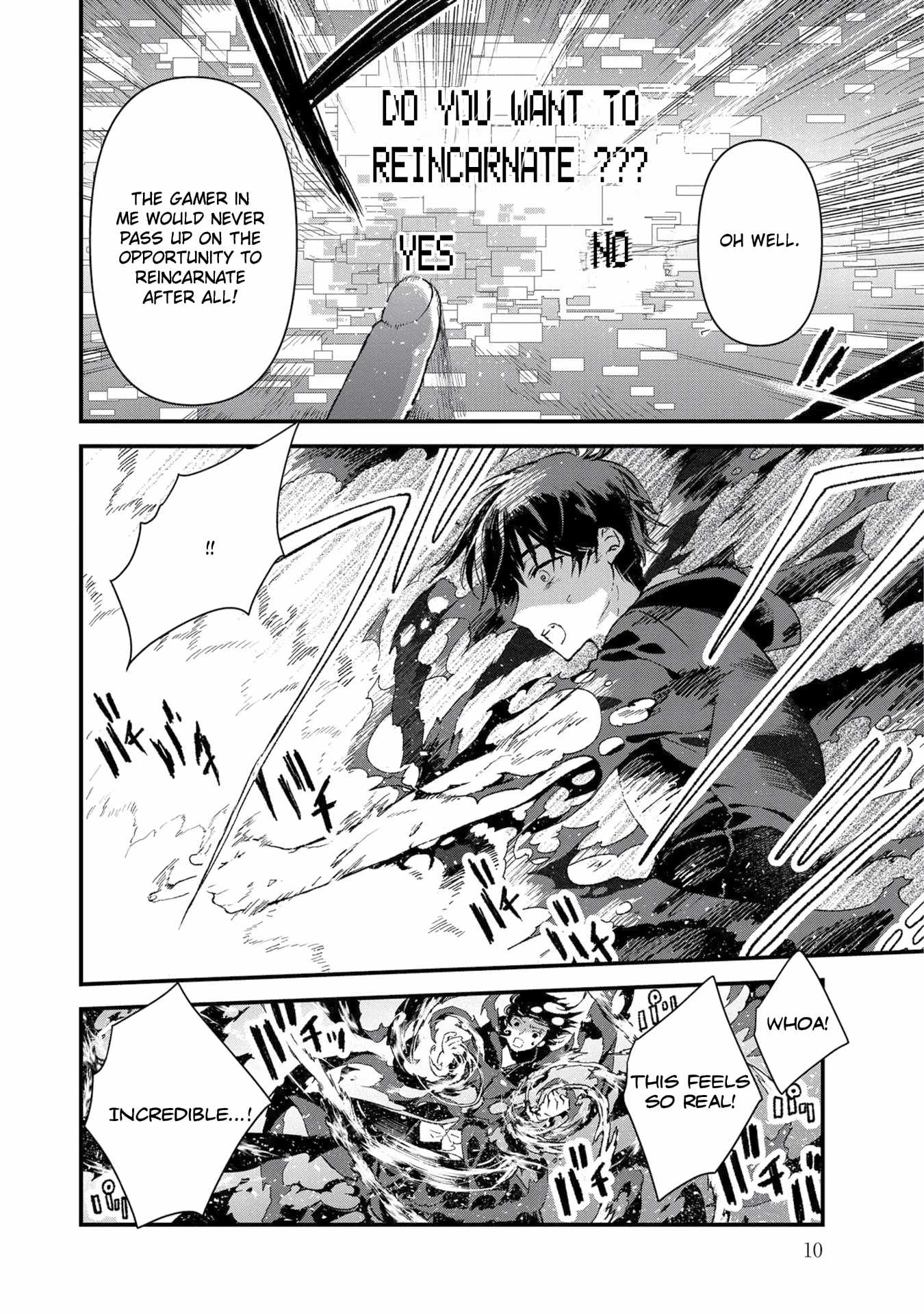 Ore, Yuusha ja Nai desukara.: VR Sekai no Chouten ni Kunrin Seshi Otoko. Tensei shi, Level 1 no Mushoku kara Restart Suru Chapter 1 — Page 10